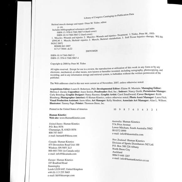 Skeletal Muscle Damage and Repair | Edited by Peter M. Tiidus - Picture 6 of 8